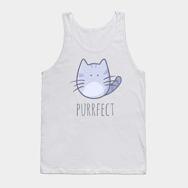 Purrfect Tank Top by myndfart